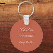 Terracotta Bridesmaid Dank u Sleutelhanger (Voorkant)