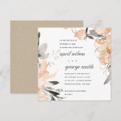 TERRACOTTA BROWN FLORAL WE HEBBEN DE KNOT KAART GE (Voorkant / Achterkant)