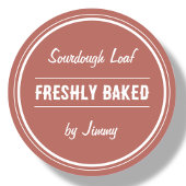 Terracotta Brown | vers gebakken door Ronde Sticker