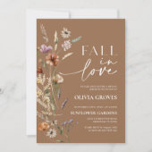 Terracotta Bruidsboeket 'Fall in Love'  Kaart (Voorkant)