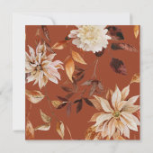 Terracotta Bruidsdouche Kaart (Achterkant)