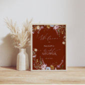 Terracotta Bruidsfeest Welkom Poster