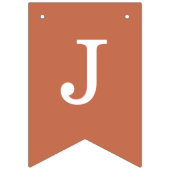 Terracotta bruidsnaam bruidegom eenvoudig bruin vlaggetjes (Eerste vlag)