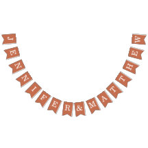 Terracotta bruiloft bruid bruidegom namen eenvoudi