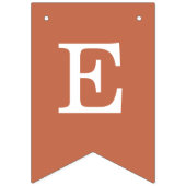 Terracotta bruiloft bruid bruidegom namen eenvoudi vlaggetjes (Tweede vlag)