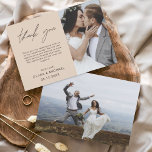 terracotta bruiloft dank u kaarten flyer<br><div class="desc">Budget Wedding Dank u Kaarten die een foto op de voor- en achterkant hebben. Dank u kaarten bevat een moderne hand geschreven kromme manuscripttypografie die elegant,  eenvoudig en modern zijn om na u de dag van de bruiloft te gebruiken.</div>