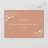 Terracotta Bruiloft Details Behuizing Kaart (Voorkant)