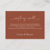 Terracotta Bruiloft Wishing Well Behuizing Kaart (Voorkant)