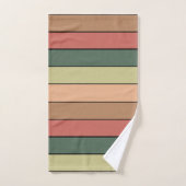 Terracotta bruin groen zwart op Waterverf papier Bad Handdoek (Handdoek)