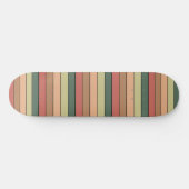 Terracotta bruin groen zwart op Waterverf papier Persoonlijk Skateboard (Horizontaal)