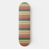 Terracotta bruin groen zwart op Waterverf papier Persoonlijk Skateboard (Voorkant)