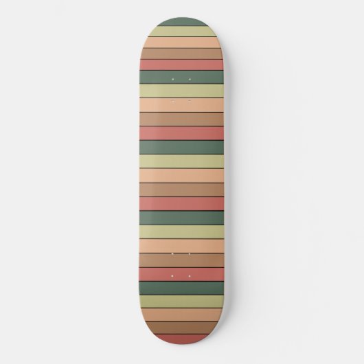 Terracotta bruin groen zwart op Waterverf papier Persoonlijk Skateboard (Voorkant)