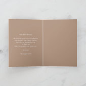 Terracotta Bruine Boho Foto Geboorteaankondigingsk Kaart (Binnen)