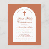 Terracotta Budget Boy Eerste Uitnodiging van de Ge (Voorkant)