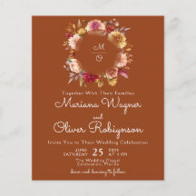 Terracotta Budget Romantische Herfst Bloemenbruilo