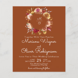 Terracotta Budget Romantische Herfst Bloemenbruilo
