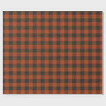 Terracotta Buffalo Plaid Festive Geruite Boerderij