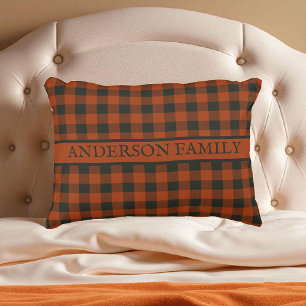 Terracotta Buffalo Plaid Rustieke Patroon Decor Accent Kussen
