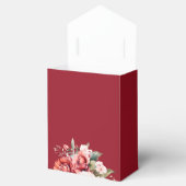 Terracotta Burgundy Blush Floral Wedding Bedankdoosjes (Geopend)