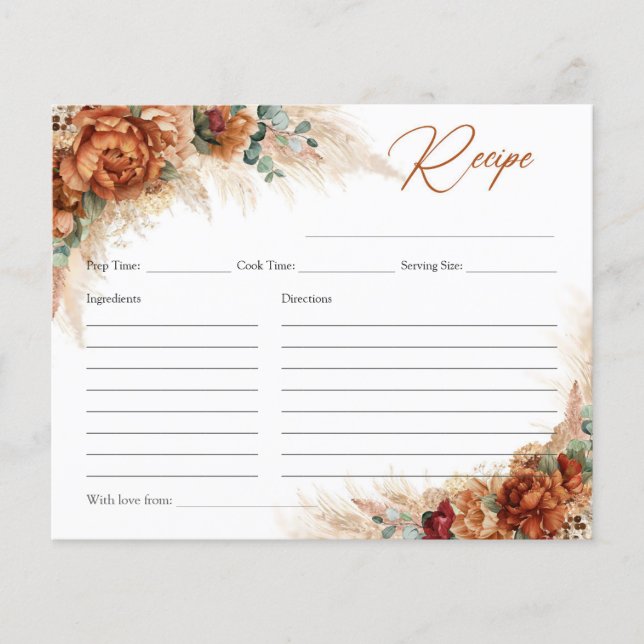 Terracotta burgundy eucalyptus pampas recept (Voorkant)