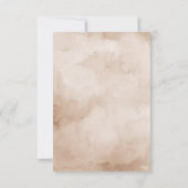 Terracotta Burgundy Greenery Geometric Wedding RSVP Kaartje (Achterkant)