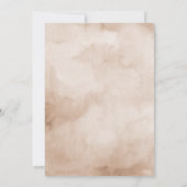 Terracotta Burgundy Mauve Floral Geometric Wedding Save The Date (Achterkant)