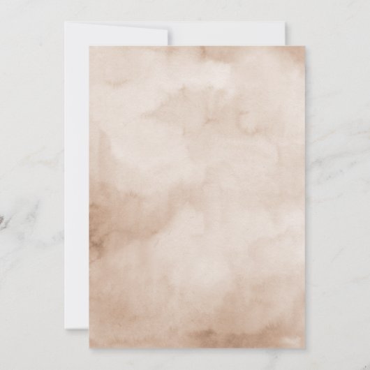 Terracotta Burgundy Mauve Floral Geometric Wedding Save The Date (Achterkant)