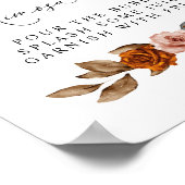 Terracotta Burnt Orange  Bridal Shower Mimosa Bar Poster (Hoek)