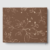 Terracotta Burnt Orange Floral Wedding Guest Book Gastenboek (Achterkant)