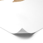 Terracotta Burnt Orange Floral Wedding Poster (Hoek)