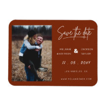 Terracotta Burnt Oranje Eenvoudige handgeschreven 