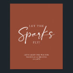 Terracotta Burnt Oranje Wedding Sparkler Verzenden Poster<br><div class="desc">Terracotta Burnt Oranje Wedding Sparkler stuurt Poster uit. Laat de vonken vliegen! Niet alle tekst kan worden bewerkt.</div>
