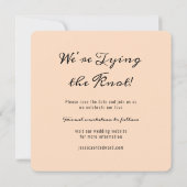 Terracotta Burnt Sinaasappel Boho Rustiek Eenvoudi Save The Date (Achterkant)