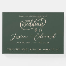 Terracotta Burnt Sinaasappel Elegant Modern Minima Gastenboek