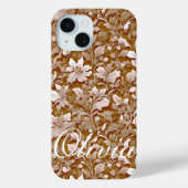 Terracotta Burnt Sinaasappel Modern botanisch Boho Case-Mate iPhone Case (Achterkant)