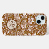 Terracotta Burnt Sinaasappel Modern botanisch Boho Case-Mate iPhone Case (Achterkant (horizontaal))