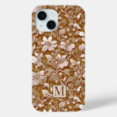 Terracotta Burnt Sinaasappel Modern botanisch Boho Case-Mate iPhone Case (Achterkant)