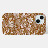 Terracotta Burnt Sinaasappel Modern botanisch Boho Case-Mate iPhone Case (Achterkant (horizontaal))
