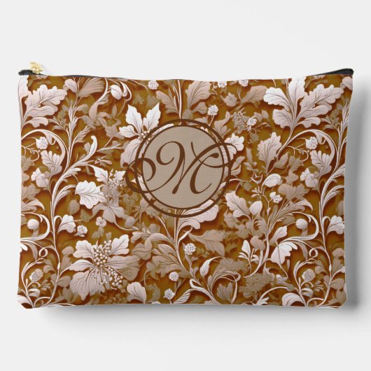 Terracotta Burnt Sinaasappel Modern botanisch Boho Etui (Voorkant)