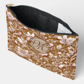 Terracotta Burnt Sinaasappel Modern botanisch Boho Etui (Open)