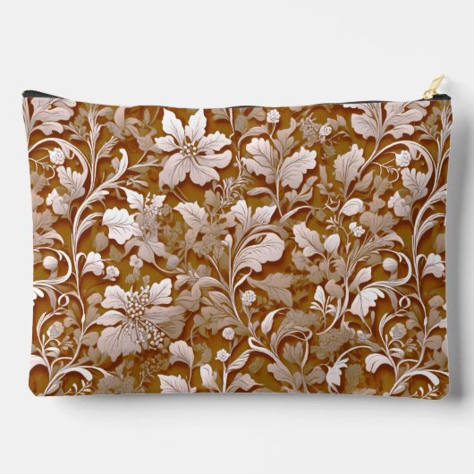 Terracotta Burnt Sinaasappel Modern botanisch Boho Etui (Achterkant)