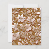 Terracotta Burnt Sinaasappel Modern botanisch Boho Save The Date (Achterkant)