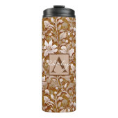 Terracotta Burnt Sinaasappel Modern botanisch Boho Thermosbeker (Voorkant)