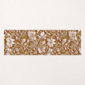 Terracotta Burnt Sinaasappel Modern botanisch Boho Yogamat (Voorkant (horizontaal))