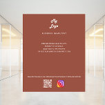 Terracotta business logo qr code instagram flyer<br><div class="desc">Pas uw bedrijfs logo,  naam,  adres,  jouw tekst,  uw eigen QR code aan uw instagramrekening aan en voeg toe. Terracotta,  stoffige aarde gekleurde achtergrond.</div>