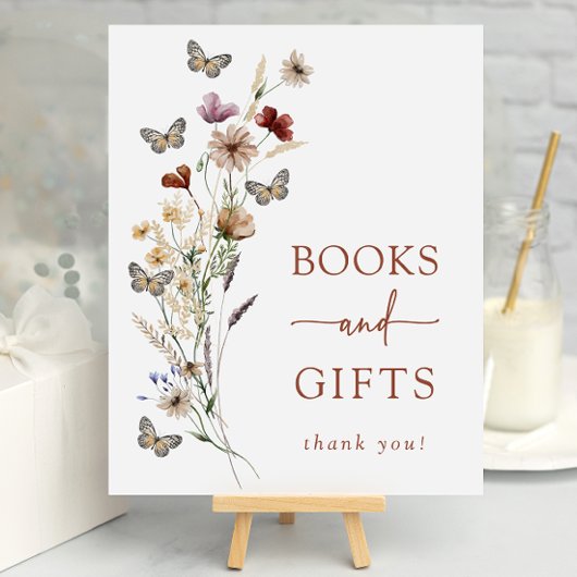 Terracotta Butterfly Gifts Baby shower Poster
