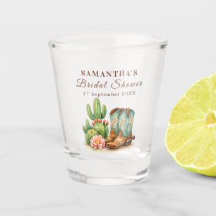 Terracotta Cactus Arizona Cowgirl Bruiloft Shot Glas