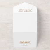 Terracotta Cactus Desert Mexico Arizona Wedding All In One Uitnodiging (Buitenkant)