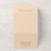 Terracotta Cactus Desert Mexico Arizona Wedding All In One Uitnodiging (Buitenkant)