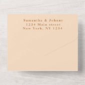 Terracotta Cactus Desert Mexico Arizona Wedding All In One Uitnodiging (Achterkant)